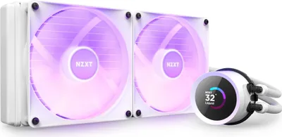 Produktbild von NZXT Kraken 280 RGB procesor All-in-one kvapalinový chladič 14 cm biely 1 ks