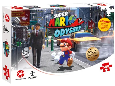 Obrázek produktu pro Winning Moves Super Mario Odyssey 11354, 500 kusů, Kreslené filmy, 10 rok/roky