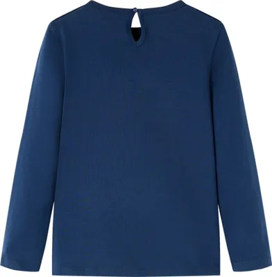 Immagine prodotto di Maglietta da Bambina a Maniche Lunghe Blu Marino 104