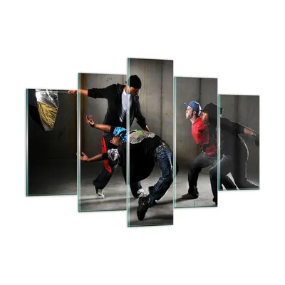 Produktbild von Bilder auf glas - Gleichgewicht Tänzer springen - 150x100cm - Glasbilder - Wandbilder - Kunstdruck - zum Aufhängen bereit - Wanddekoration aus Glas - Glas Bilder - Wandbild auf Glas - GEA150x100-2126