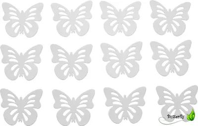Produktbild von Schmetterlinge Papier, 3D-Aufkleber, Farbe:weiß