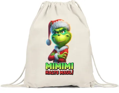 Produktbild von Mimimi Halts Maul Anti Weihnachten Turnbeutel Weihnachtsmuffel Sarkasmus Feiertag