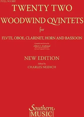Produktbild von 22 Woodwind Quintets: Woodwind Quintet