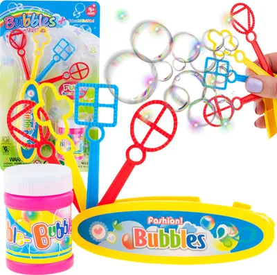 Produktbild von Seifenblasen-Set, Seifenblasenflüssigkeit, Im Taschenformat