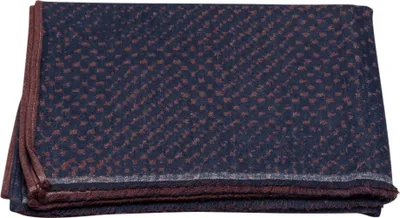 Produktbild von David Fussenegger Wohndecke Luca 'Raster' 140 x 200 cm Navy - Blau