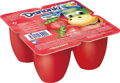 Zdjęcie produktu dla Danone Danonki truskawka 4x50g