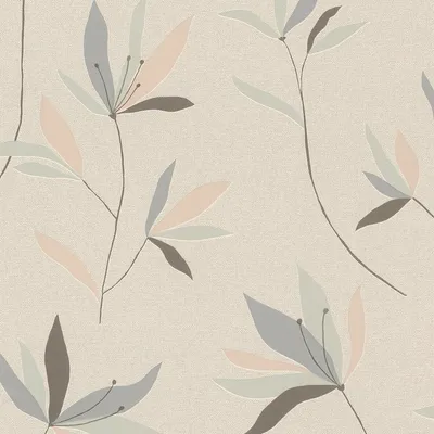 Produktbild von Rasch Vliestapete Color Your Life 634068 Blumen Floral Tapete 10.05 x 0.53 m Grau Wohnen Schlafen Küche Flur Eingangsbereich