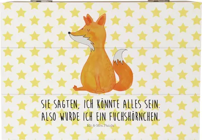 Produktbild von Mr. & Mrs. Panda truhe holz Einhorn Fuchs 22 x 15 cm - Weiß - Geschenk, Schatulle, Unicorn, Füchse, Fuchshörnchen, Unicorns, Holzkiste, Box, Erinnerungskiste, fotobox