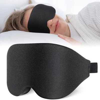 Produktbild von Famanu Schlafmaske 3D - Lichtblockierend und Atmungsaktiv - Schwarz