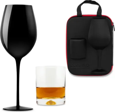 Image de Mallette pour couple avec verre et verre Froster Noir