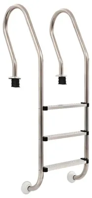 Produktbild von Poolleiter - Einbaupool Leiter - 3 Stufen - 120 cm - 304 Edelstahl - Rutschfest - Armeegrün