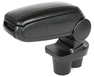Produktbild von Opel Corsa E 2014 - Armlehnen-Set aus schwarzem Kunstleder + Montagesatz