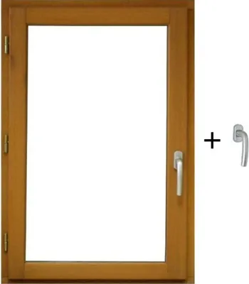 Image de Fenetre Bois 1 Vantail H60 x L50 cm Côte Tableau Tirant Gauche, poignee (ref 010220F9)
