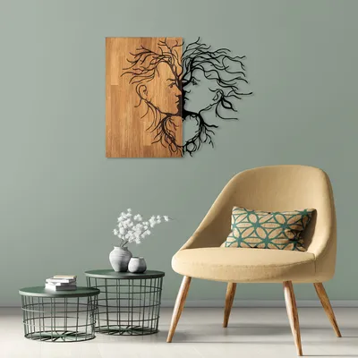 Produktbild von Wallity, Love - 315, Wanddeko, Schwarz, Metall, 96 x 79 x 3 cm