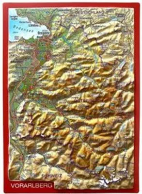 Produktbild von Reliefpostkarte Vorarlberg