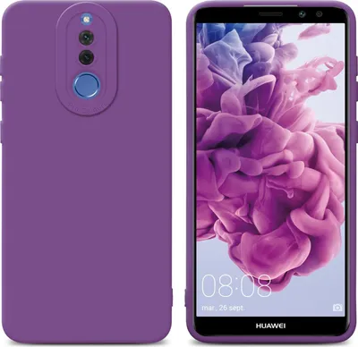 Immagine prodotto di Cadorabo cover per Huawei MATE 10 LITE cover protettiva in silicone TPU viola custodia per telefono cellulare
