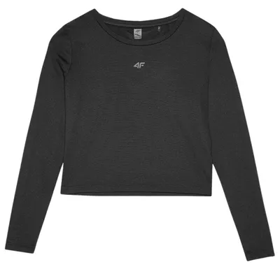 Obrázok produktu pre 4F - Dámske tričko s dlhým rukávom „4FWSS24TFLOF218“ MR2144 (S) (čierne)