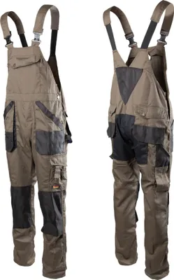 Produktbild von Brixton Practical Latzhose Khaki Arbeitshose Gartenhose Handwerker Schutzhose Größe: 25