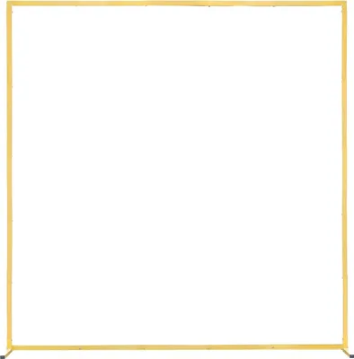 Immagine prodotto di Supporto per fondale ad arco, 2 x 2 m, struttura stabile, facile da montare, supporto per fondale ad arco quadrato in metallo dorato per matrimoni, feste di compleanno, lauree, festività e decorazioni per cerimonie