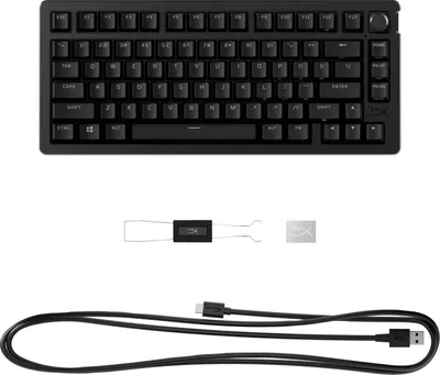 Obrázek produktu pro HyperX Alloy Rise 75 – herní klávesnice, 75%, Kabel, USB, Mechanický spínač, RGB LED, Černá