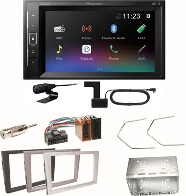 Produktbild von Pioneer DMH-A240DAB Digitalradio Einbauset für Opel Omega B Meriva A Agila Vivaro
