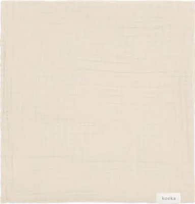 Produktbild von Koeka Faro Swaddle - 75x75 cm - Hydrophil - Warm White | Großes hydrophiles Tuch