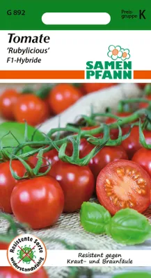 Produktbild von Tomate Rubylicious F1 | Tomatensamen von Samen Pfann [MHD 01/2026]