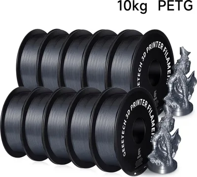 Obrázok produktu pre Filament pre 3D tlačiarne PETG – 1,75 mm – dĺžka 343 m – pre 3D tlačiarne FDM/FFF – strieborná