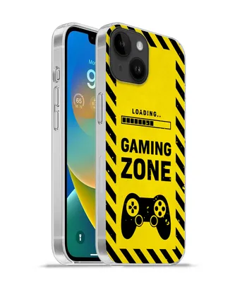 Produktbild von MuchoWow® Handyhülle Schutzhülle Hülle für Apple iPhone 14 - Softcase Spiele - Zitate - Controller - Spielzone - Spiel Silikon Softcase Handy Hülle - Mobiltelefonhülle