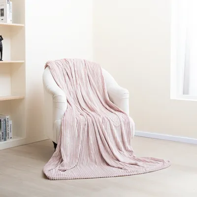 Produktbild von Kuscheldecke Flauschig Wohnzimmerdecke Überwurfdecke Weiche Decke Wohndecke Sofa 150x200cm Pink