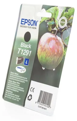 Produktbild von Epson Apple Singlepack Black T1291 DURABrite Ultra Ink, Schwarz, Tinte auf Pigmentbasis, 1 Stück(e)