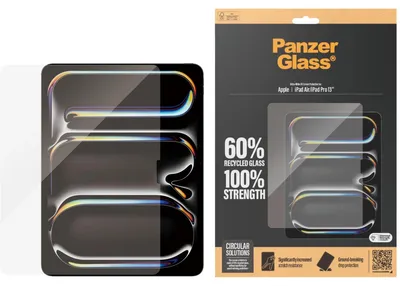 Obrázek produktu pro PanzerGlass ® Screen Protector iPad Air 13'' (2024-2026) | iPad Pro 13'' (2024-2025) | Ultra-Wide Fit, Apple, Apple - iPad Air 13“ (2026), Apple - iPad Air 13" (2025), Apple - iPad Air 13'' (2024), Apple -..., Aplikace nasucho, Odolné proti poškrábání, Odolný proti nárazům, Průhledná, 1 kusů