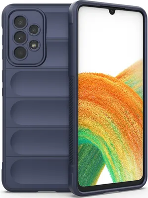 Produktbild von Samsung A33 5G Hülle, Weich TPU Silikon Stossfest Anti-rutsch Schutzhülle für Samsung Galaxy A33 5G Dunkelblau