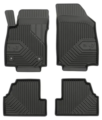 Image de Tapis de sol en caoutchouc pour Opel Mokka A 2012-2019 (crossover) – 4 pièces, noirs, sur mesure