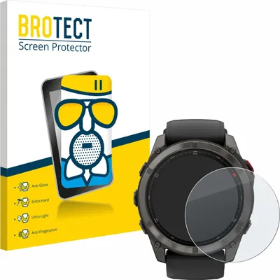 Produktbild von BROTECT Entspiegelungs Schutzglas für Garmin Fenix 8 Pro AMOLED (51 mm) Schutzfolie Panzer Folie Glas Display Schutz matt