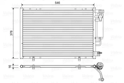 Produktbild von VALEO 822613 Kondensator Klimaanlage Klimakondensator für FORD Fiesta Mk6 Schrägheck (JA8, JR8) +Trockner