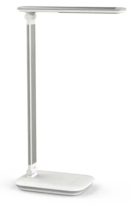 LED-Tischlampe dimmbar, 8W, 4000K, USB-A, Touch, weiß