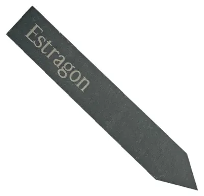 Produktbild von Pflanzenschild "Estragon" Kräuterstecker Schiefer 19 cm graviert