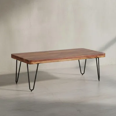 Couchtisch BALU Massivholz_ Rechteckig_ Metallbeine_ handgefertigt_ einzigartige Maserung - KADIMA DESIGN_Farbe_ Braun_ Größe_ 115x60x40 cm_#sku_BARWL1.511#