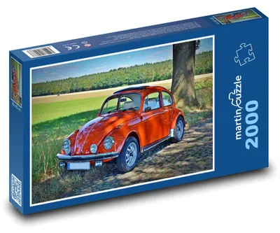 Zdjęcie produktu dla Puzzle 2000 Czerwony samochód przy drodze - martinpuzzle