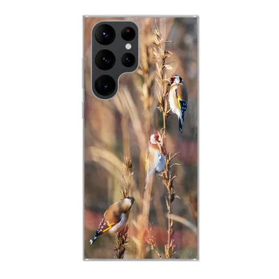 Produktbild von MuchoWow® Handyhülle Schutzhülle Hülle für Samsung Galaxy S22 Ultra Vögel - Äste - Wald Silikon Softcase Handy Hülle - Abbildung