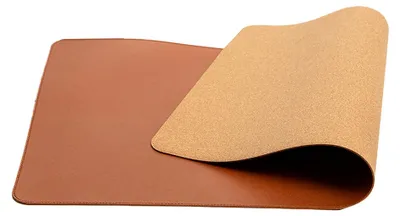 Produktbild von Schreibtischunterlage aus Leder, rutschfestes Mauspad, 60 x 30 cm, wasserdichte Schreibmatte, große Schreibtischunterlage, Braun – 60 x 30 cm