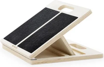 Immagine prodotto di Tiragambini in legno per tutte le età - Barra regolabile e antiscivolo - Attrezzo per squat per l'allenamento delle articolazioni del ginocchio