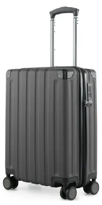 Produktbild von HAUPTSTADTKOFFER Q-Damm - Koffer-Set Bordkoffer + mittelgroßer Reisekoffer mit Erweiterung, 2er Kofferset Hartschale, 4 Rollen, Check-Im Luggage, TSA,Graphite