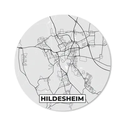 Produktbild von MuchoWow® Mauspad Mousepad Hildesheim - Karte - Stadtplan - Deutschland - Karte 20x20 cm - Mousepads - Maus Mat - Pad - Mausunterlage - Schreibtischmatte