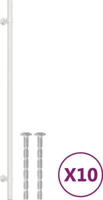 Obrázok produktu pre vidaXL Nábytkové úchyty 10 ks strieborné 320 mm nerezová oceľ