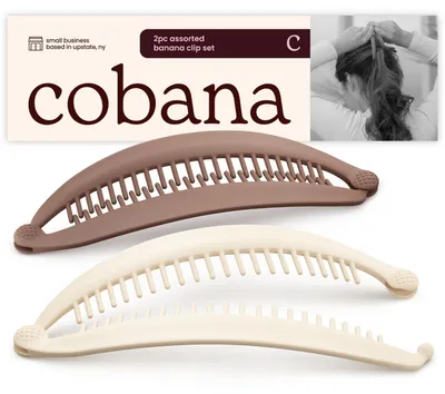 Produktbild von Solidchoice – Haarzubehör für Bananenclips, geeignet für dickes und feines Haar, Set mit 2 Stück