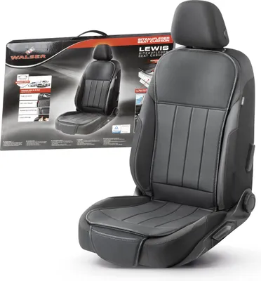 Produktbild von WALSER Autositzauflage Lewis, Universelle PKW-Sitzauflage schwarz, Auto-Sitzaufleger, Autositzschoner Vordersitze, PKW-Sitzaufleger, LKW-Sitzauflage