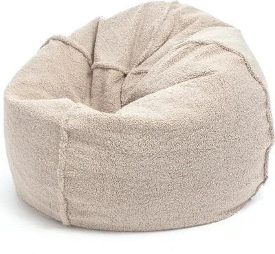 Obrázok produktu pre Ecopuf, Sedací Vankúš XXL, Kreslo Bean Bag, Sedací Vak, z Bouclé Tkaniny