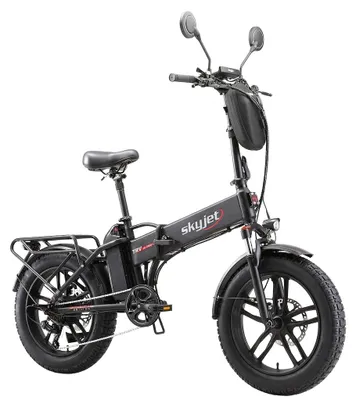 Immagine prodotto di Fat Bike Elettrica Skyjet TRV III Pro W Bici Elettrica Pedalata Assistita Pieghevole Autonomia 80 km Nero Opaco, Immagine generata dall'IA